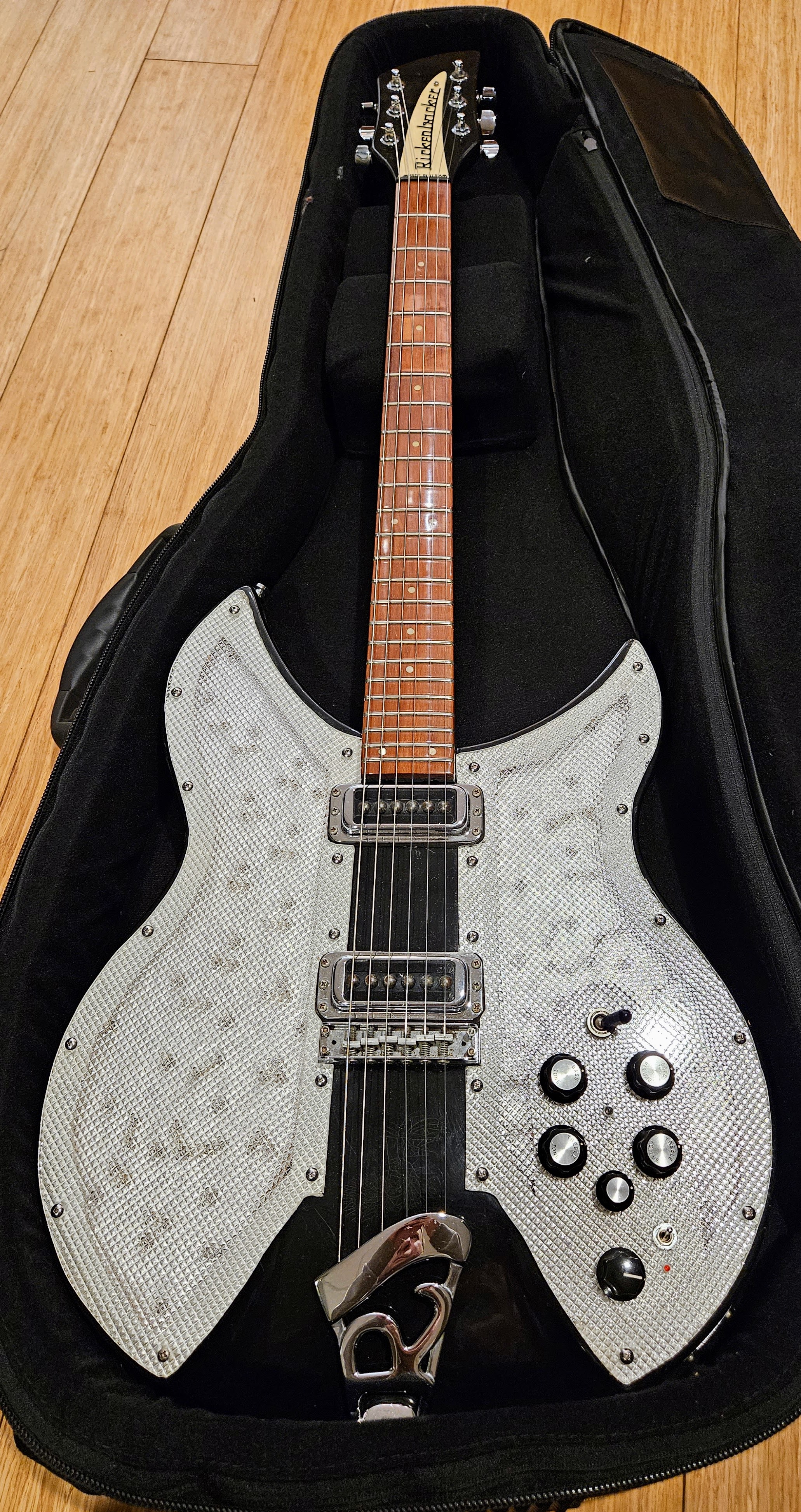 Rickenbacker 330 converted to a 331 with LED lights. '97